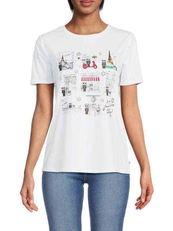 Karl Lagerfeld Paris Graphic Tee